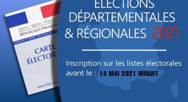 inscription élections département et région 2021